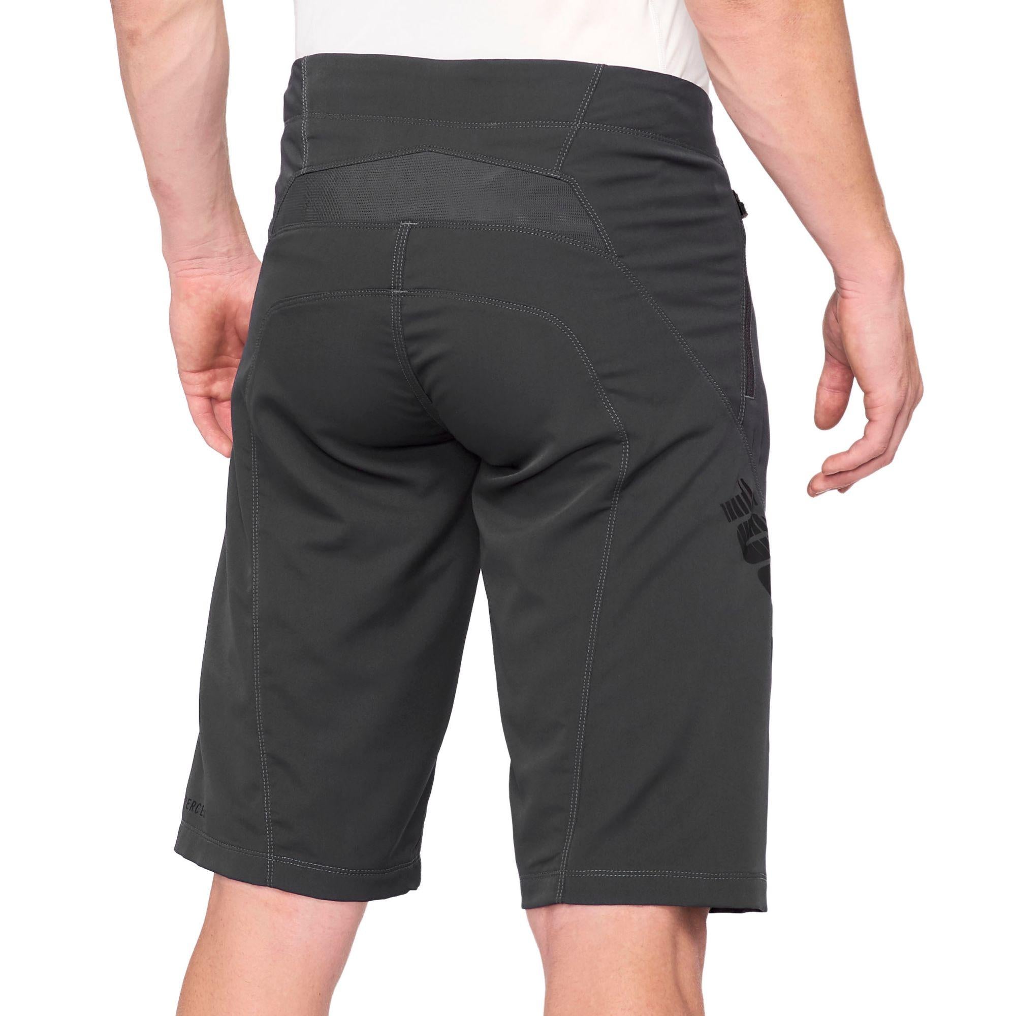 100% Airmatic Men's Short Grey/Black 34