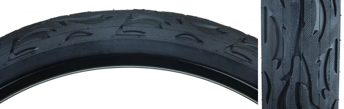 Sunlite Kenda Cruiser Flame Tire 24x3.0 Black/Black Sunlite