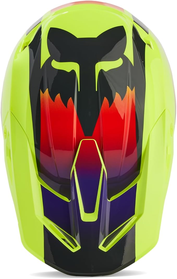 Fox Racing V1 Flora Full Face Helmet Yellow