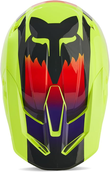 Fox Racing V1 Flora Full Face Helmet Yellow