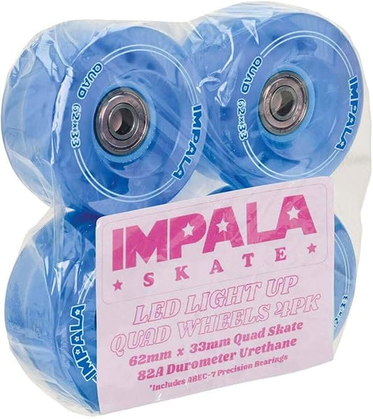 Impala Light Up Wheel 62mm 4pk Blue
