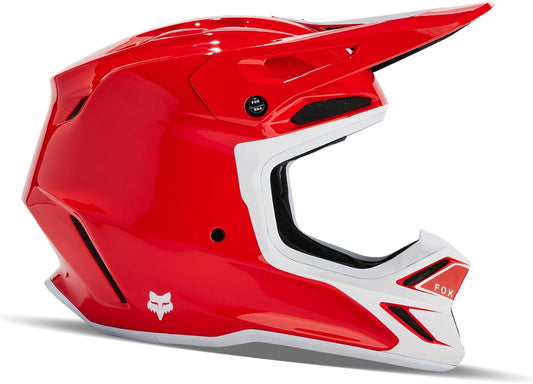 Fox Racing V3 RS Red Optical Helmet Medium