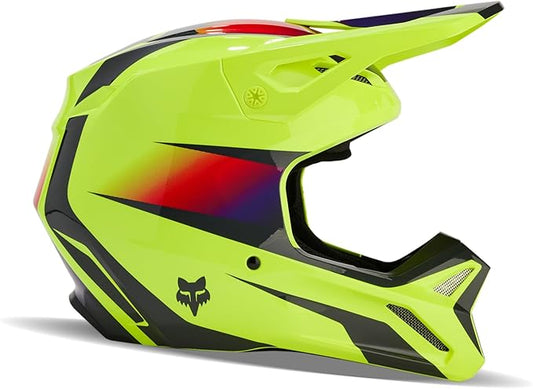 Fox Racing V1 Flora Full Face Helmet Yellow