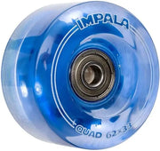 Impala Light Up Wheel 62mm 4pk Blue Impala Rollerskates