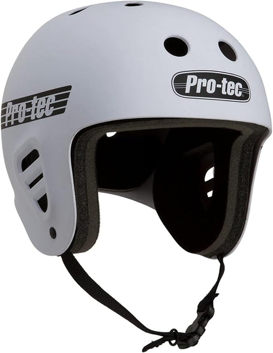 Pro-Tec Full Cut Skate Helmet Matte White Small