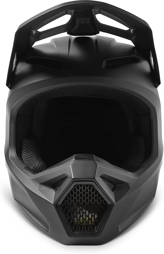 Fox Racing V1 Solid DOT Full-Face Helmet - Matte Black, Large