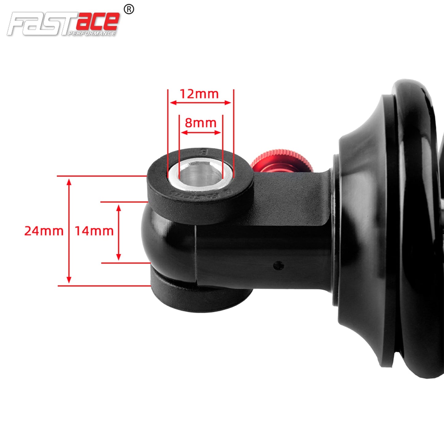 Fastace Rear Shock (BDA53RC) 265mm & 85mm 450lb Spring for Surron/Talaria