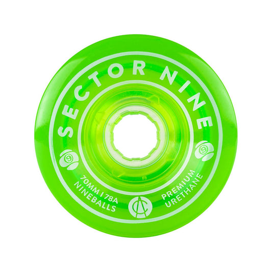 Sector 9 Nineball 70mm 78a Wheels Green