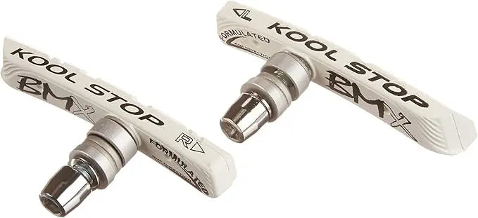 Kool Stop BMX Brake Pad Threaded White Kool Stop