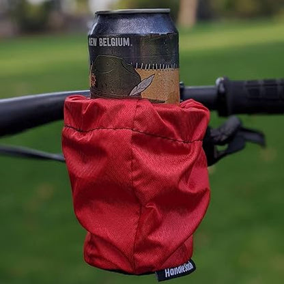 HandleStash Shock-Absorbing Bike Cup Holder Red Hot Diamond