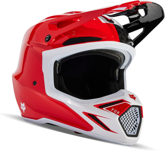 Fox Racing V3 RS Red Optical Helmet Medium