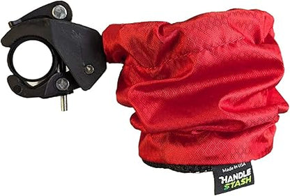 HandleStash Shock-Absorbing Bike Cup Holder Red Hot Diamond