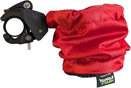 HandleStash Shock-Absorbing Bike Cup Holder Red Hot Diamond