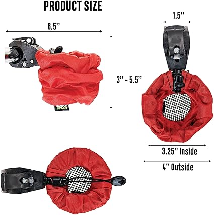 HandleStash Shock-Absorbing Bike Cup Holder Red Hot Diamond