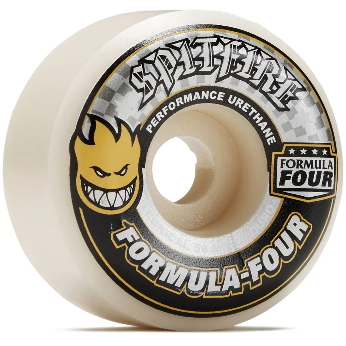 Spitfire Formula 4 Conical Yellow Print 99d 56mm BIKEFACTORY Hawaii