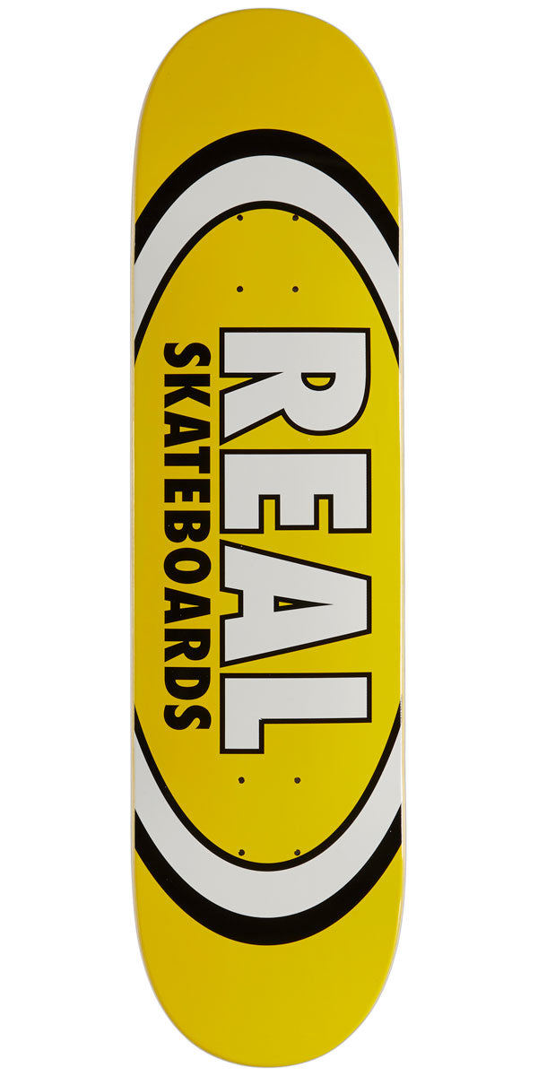 Real Skateboards Team Classic Oval Deck 8.06" Yellow