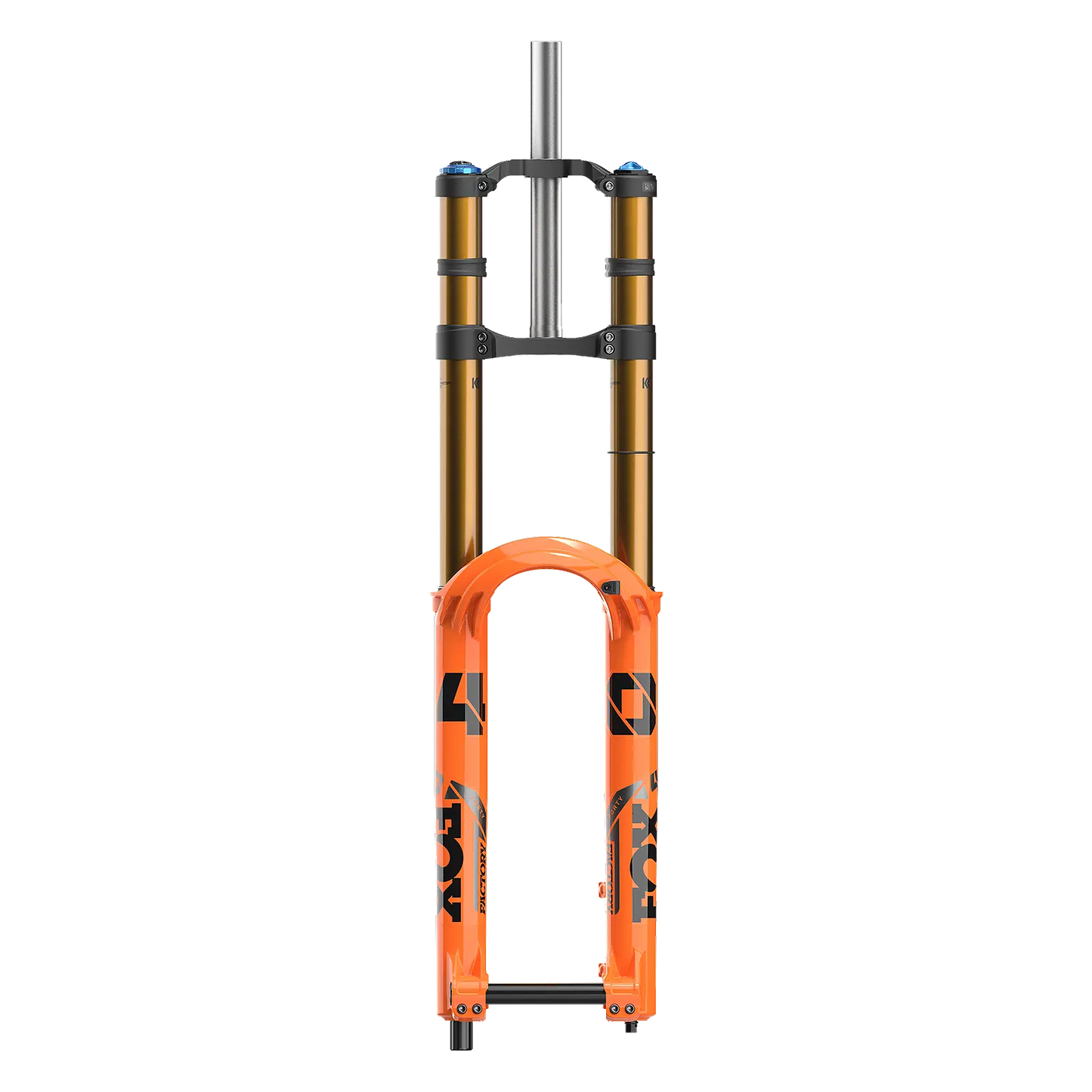 FOX 40 Factory Suspension Fork - 27.5", 203 mm, 20 x 110 mm, 48 mm Offset, Shiny Orange, Grip 2 Ride Fox