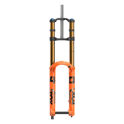 FOX 40 Factory Suspension Fork - 27.5", 203 mm, 20 x 110 mm, 48 mm Offset, Shiny Orange, Grip 2 Ride Fox