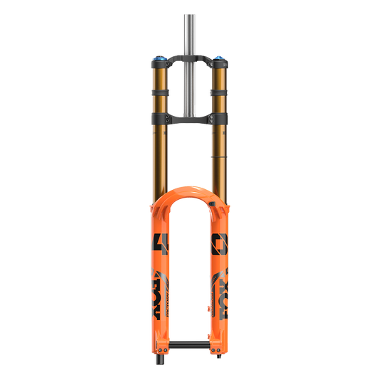 FOX 40 Factory Suspension Fork - 27.5", 203 mm, 20 x 110 mm, 48 mm Offset, Shiny Orange, Grip 2
