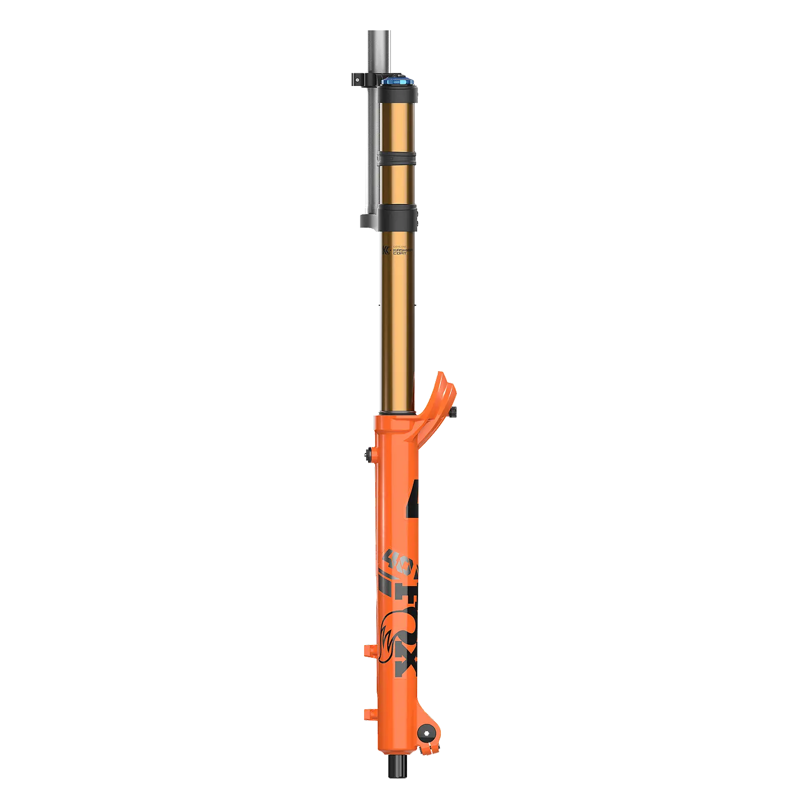 FOX 40 Factory Suspension Fork - 27.5", 203 mm, 20 x 110 mm, 48 mm Offset, Shiny Orange, Grip 2 Ride Fox