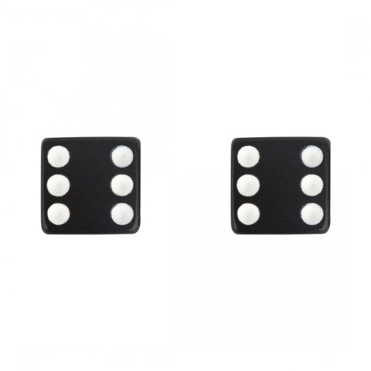 Trik Topz Dice Black Valve Caps (1pr)
