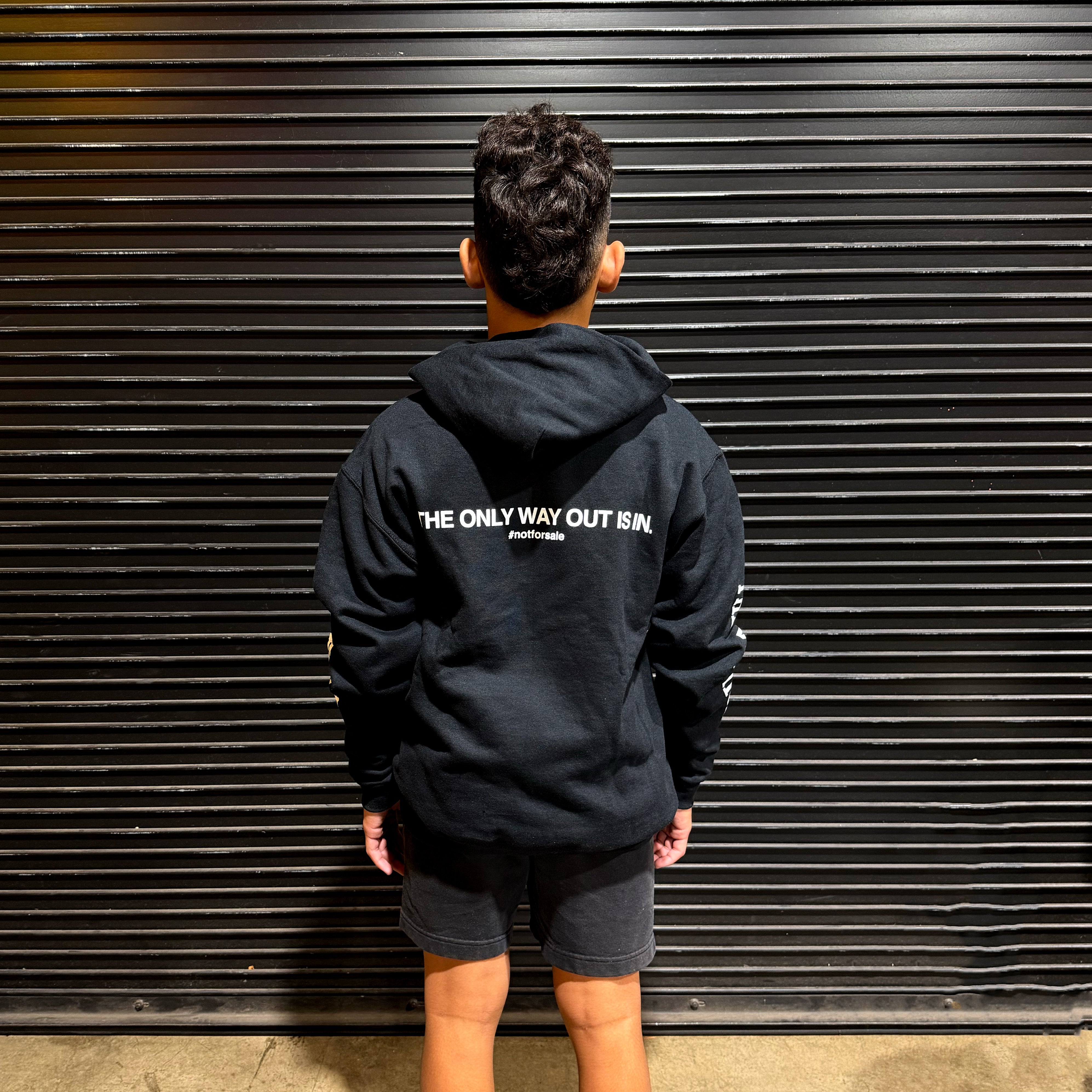 The Only Way Out Is In - Hoodie - Youth L