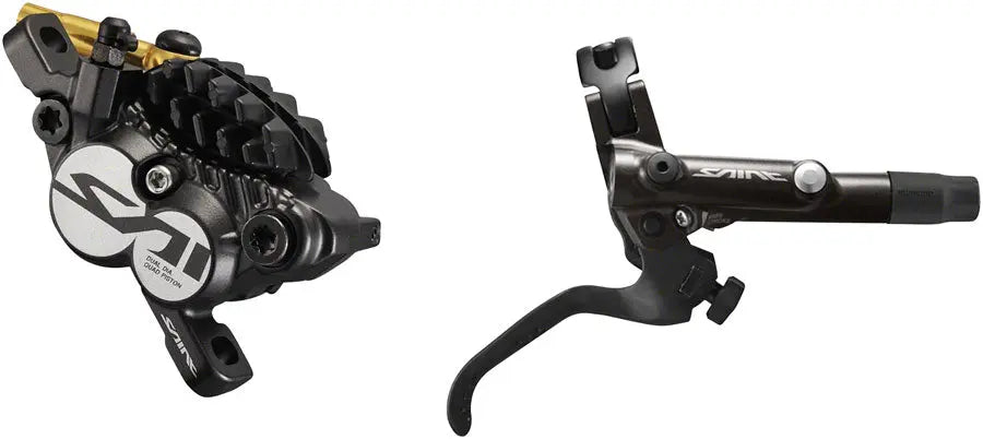 Shimano Saint BL-M820-B/BR-M820 Rear Hydraulic Disc Brake & Lever - Finned Metal Pads, Black BIKEFACTORY Hawaii