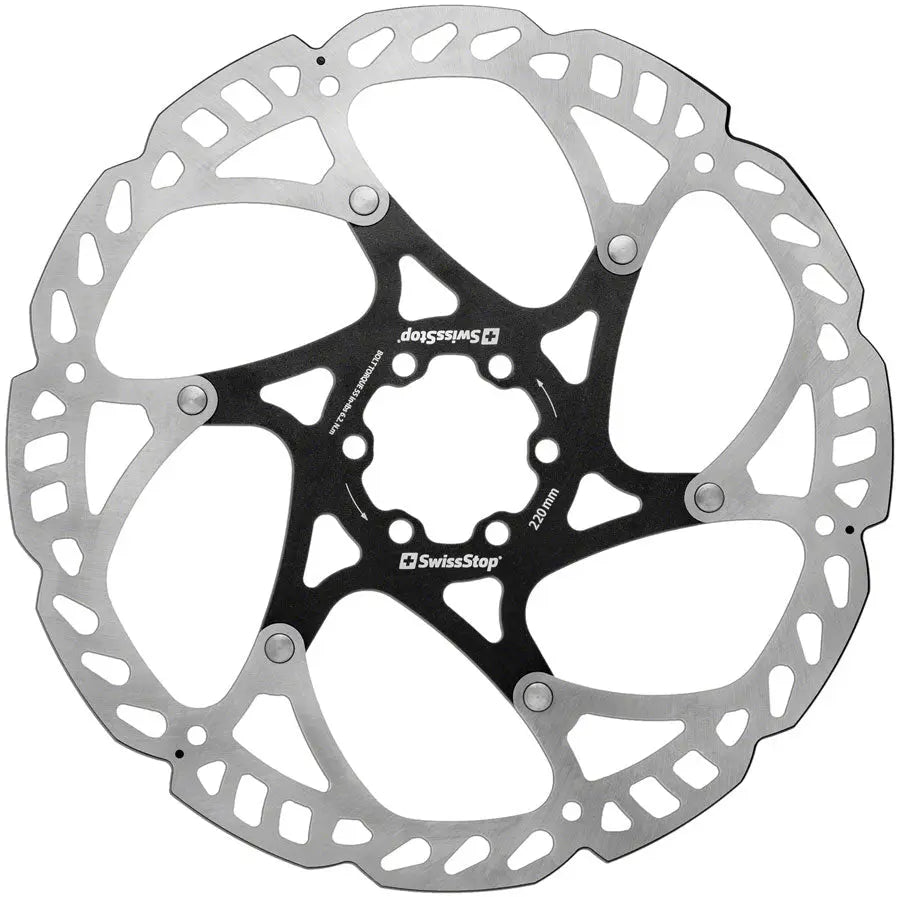 SwissStop Catalyst Pro Disc Rotor - 220mm, 6-Bolt, Silver/Black BIKEFACTORY Hawaii