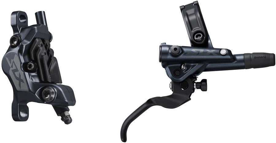 Shimano SLX BL-M7100/BR-M7120 Disc Brake & Lever - Rear, Hydraulic, Post Mount, 4-Piston, Black