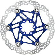 Hope Floating Disc Brake Rotor - 180mm, 6-Bolt, Blue Hope