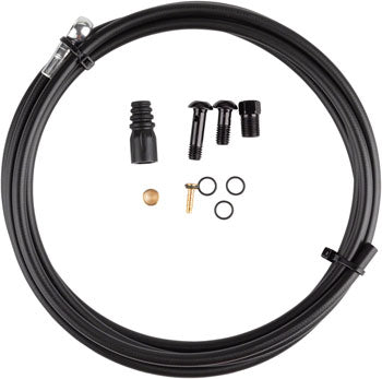 Tektro Disc Brake Hydraulic Hose Kit - With Banjo Unit, 5.5mm Kevlar Hose, 2000mm QBP
