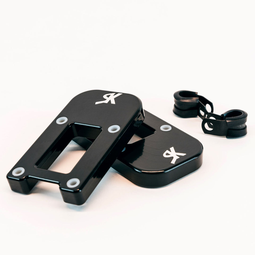 Skate Kastle Aluminum Boosted Board Bash Guards Set Black