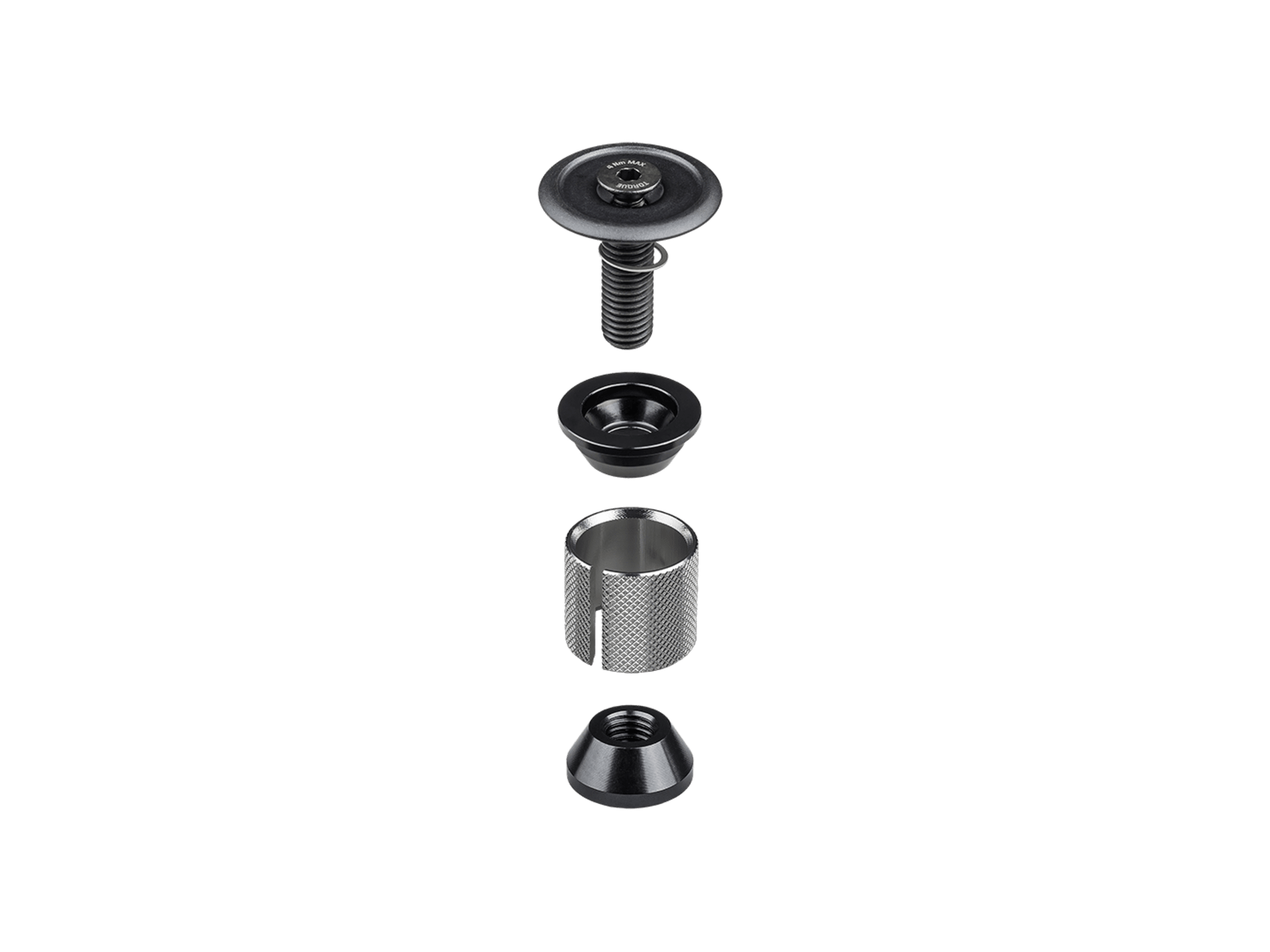 Bontrager Headset Expander Plug & Top Cap Black BIKEFACTORY Hawaii