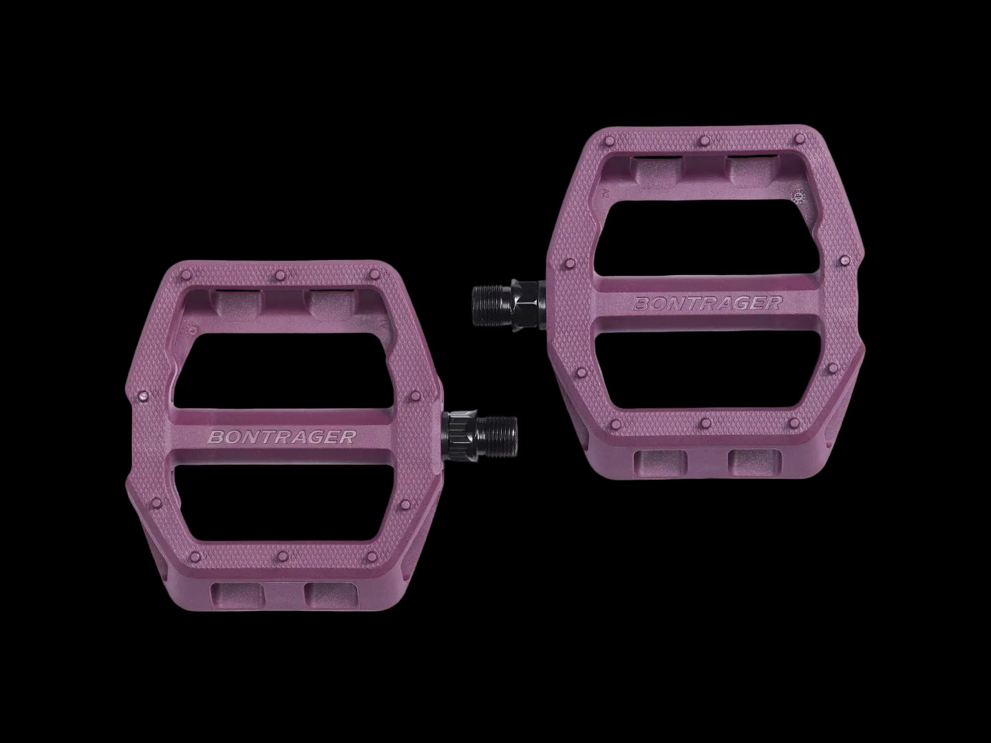 Bontrager Line Comp Flat Pedal Set 9/16"(15mm) Mulberry Bontrager