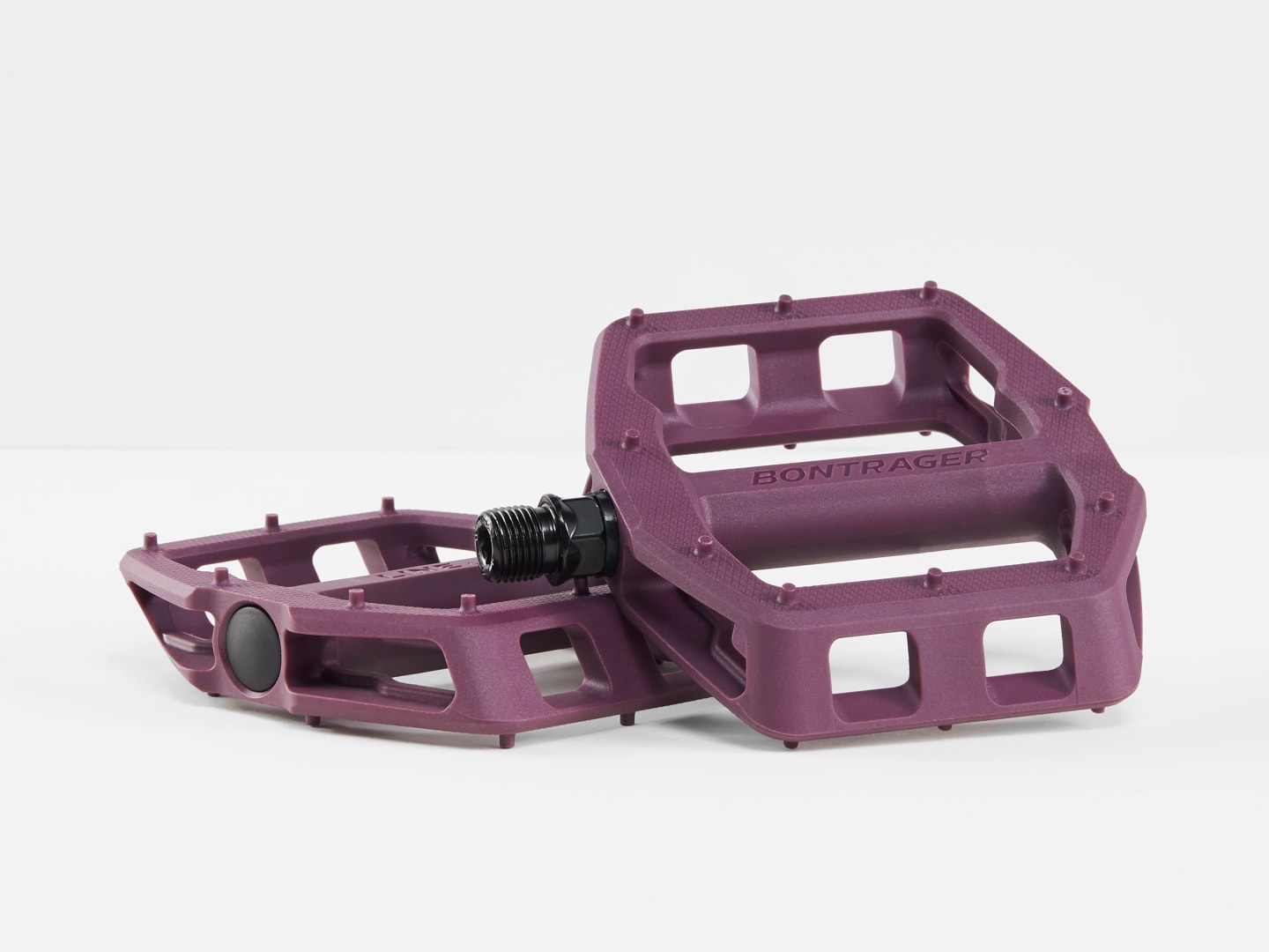 Bontrager Line Comp Flat Pedal Set 9/16"(15mm) Mulberry Bontrager