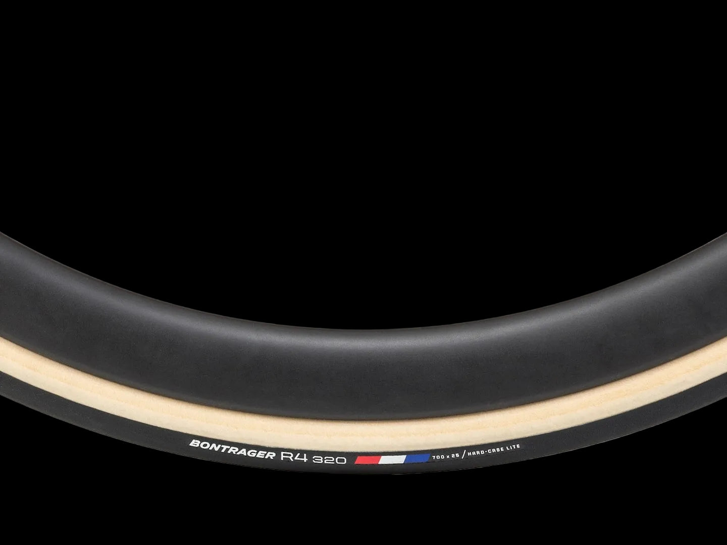 Bontrager R4 320 Hard Case Lite Clincher Tire 700 x 25c Black/Natural Bontrager