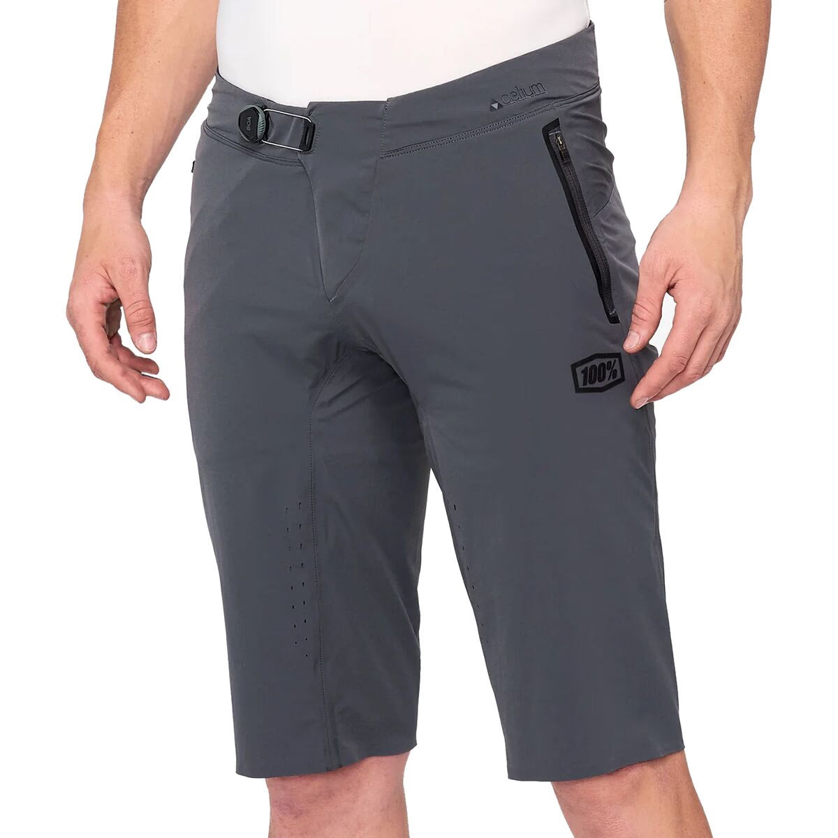 100% Celium Mountain Short (28) - Dark Grey/Black