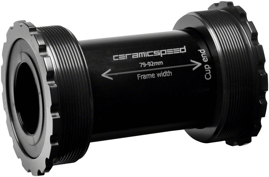 CeramicSpeed T47/86 Bottom Bracket - Shimano, Black BIKEFACTORY Hawaii