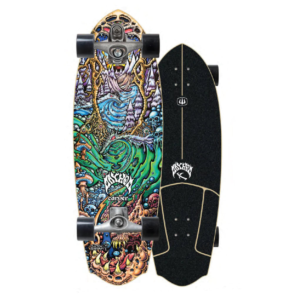 Carver Lost C7 Raw Rocket Redux Drew Brophy Surfskate 32.5“ Carver Skateboards