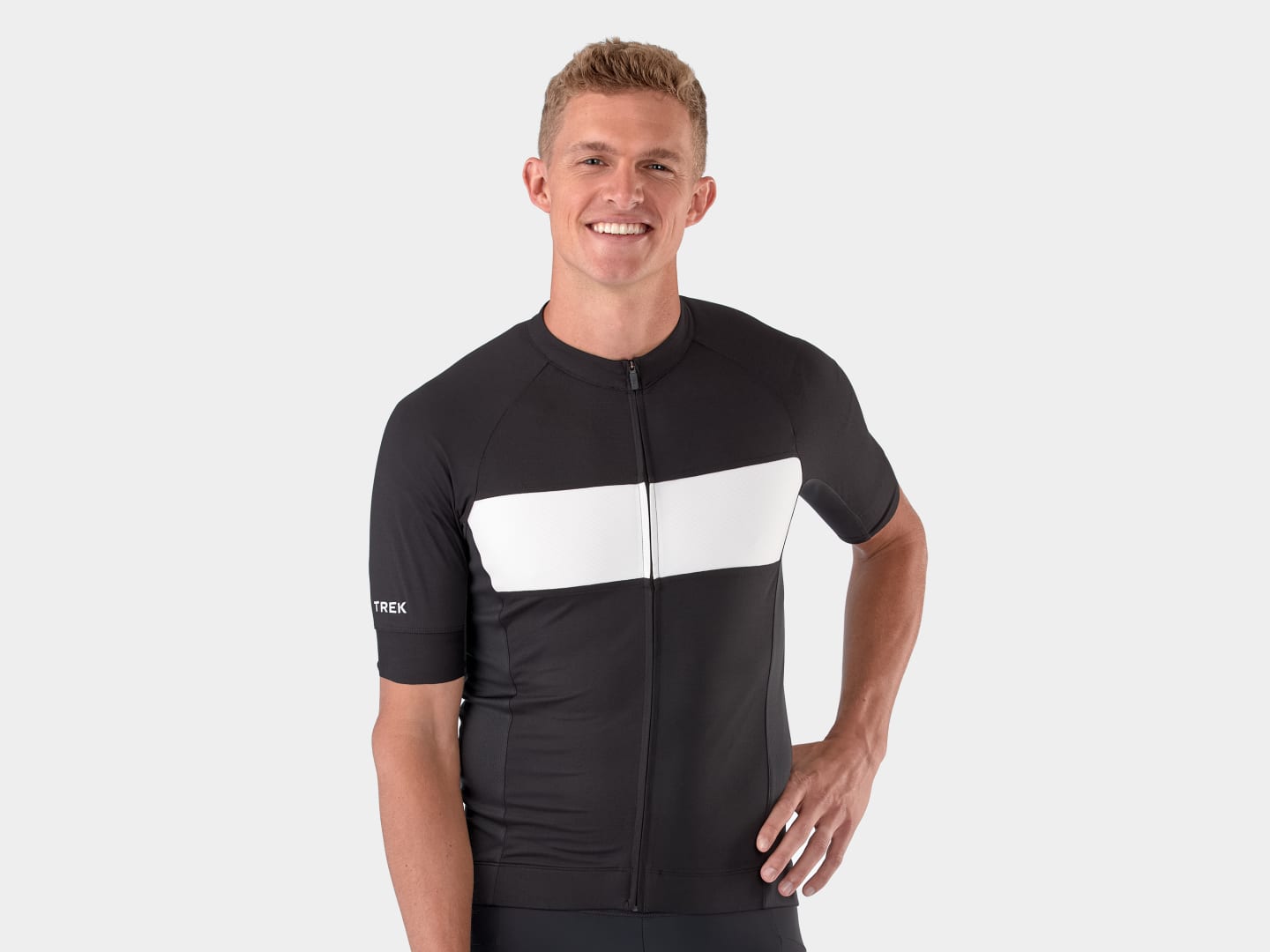 Trek Circuit LTD Cycling Jersey - Black/White (L) Trek Bicycle Corporation