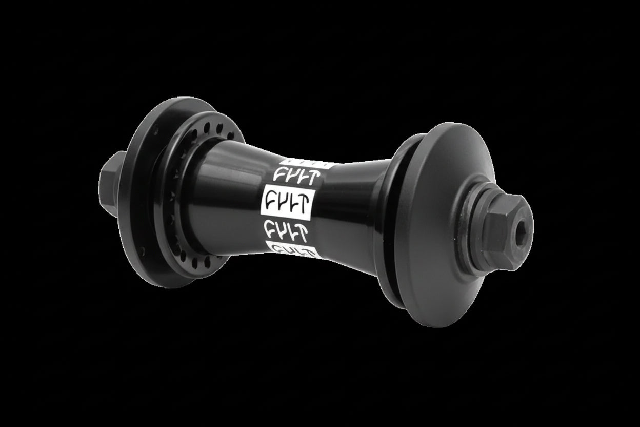 Cult Crew Front Hub 36H (with Guards) - Black Cult Bikes