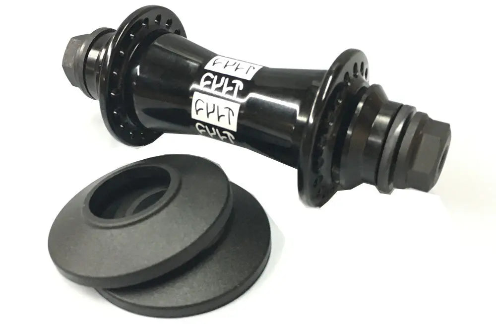 Cult Crew Front Hub 36H (with Guards) - Black Cult Bikes