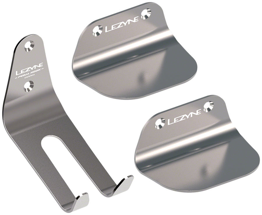 Lezyne Stainless Pedal Bike Storage Hook - Silver Lezyne