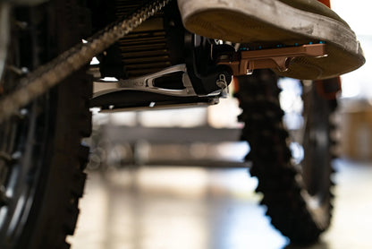 Prickly Black Footpeg Brackets E Ride Pro Prickly Motorsports