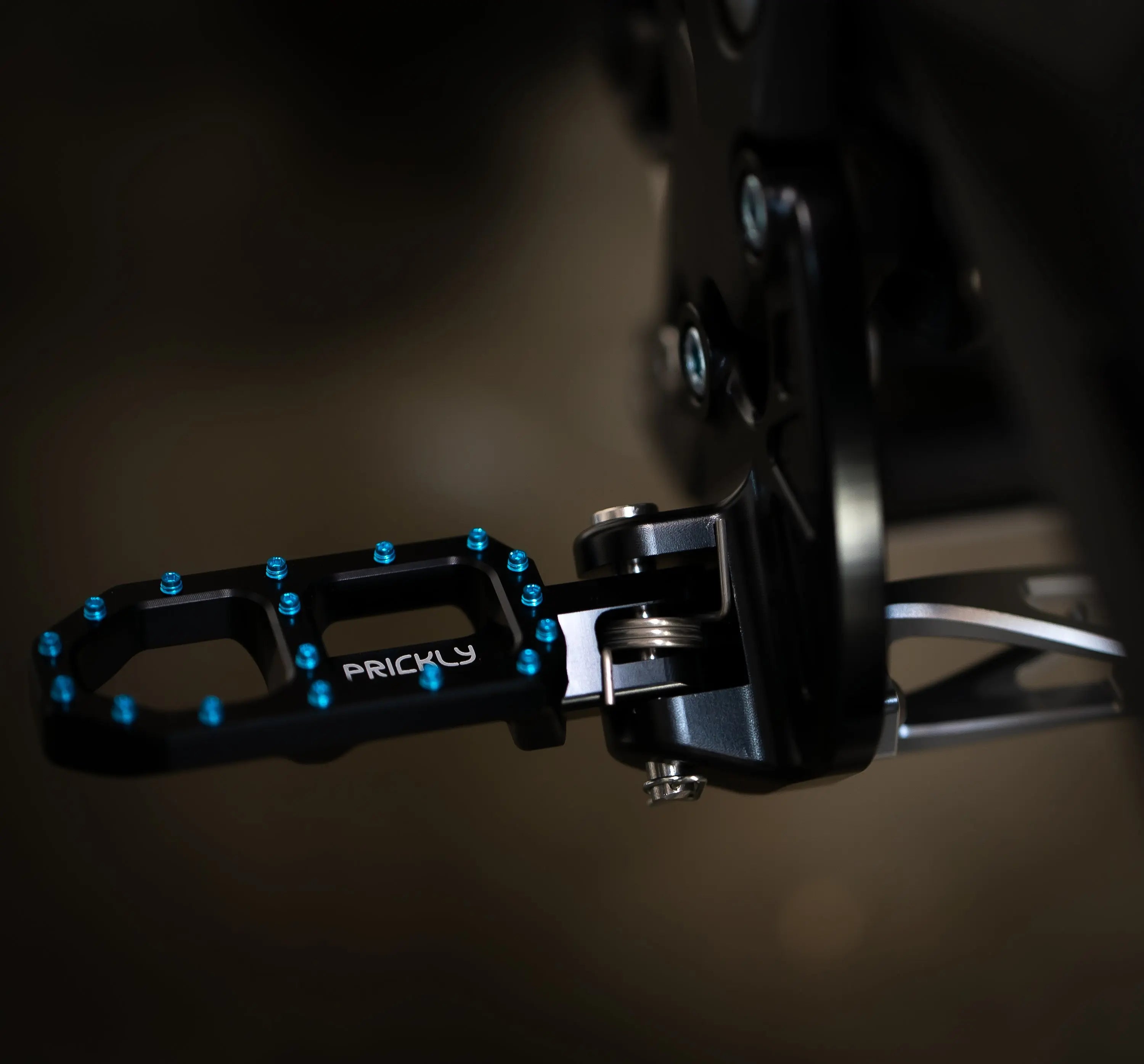 Prickly Black Footpeg Brackets E Ride Pro Prickly Motorsports