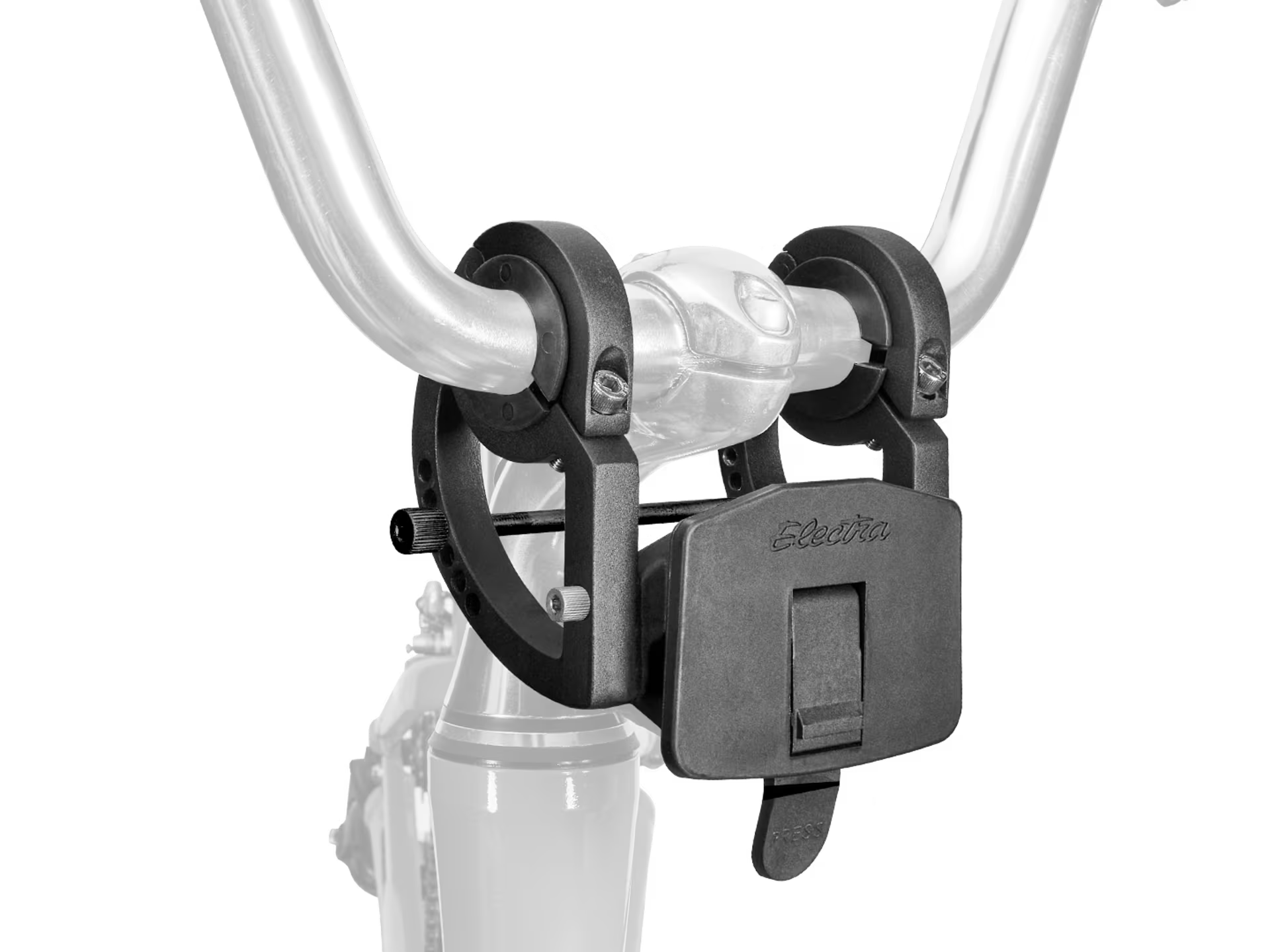 Electra Quick Release Basket Bracket & Mount 2.0 Silver/Black ELECTRA
