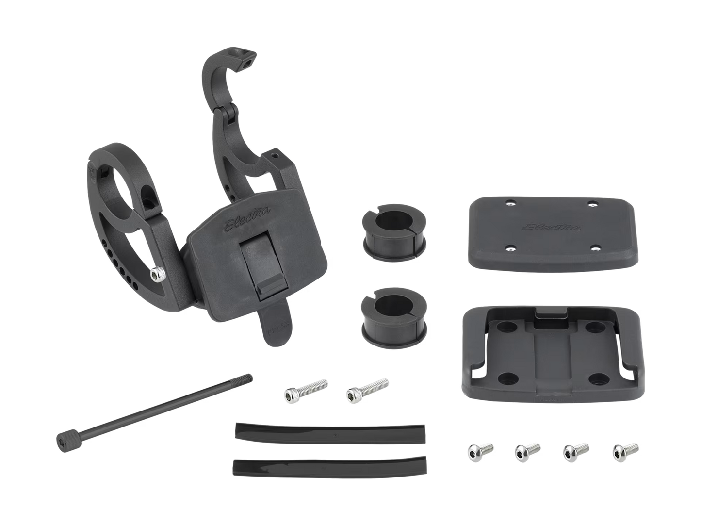 Electra Quick Release Basket Bracket & Mount 2.0 Silver/Black