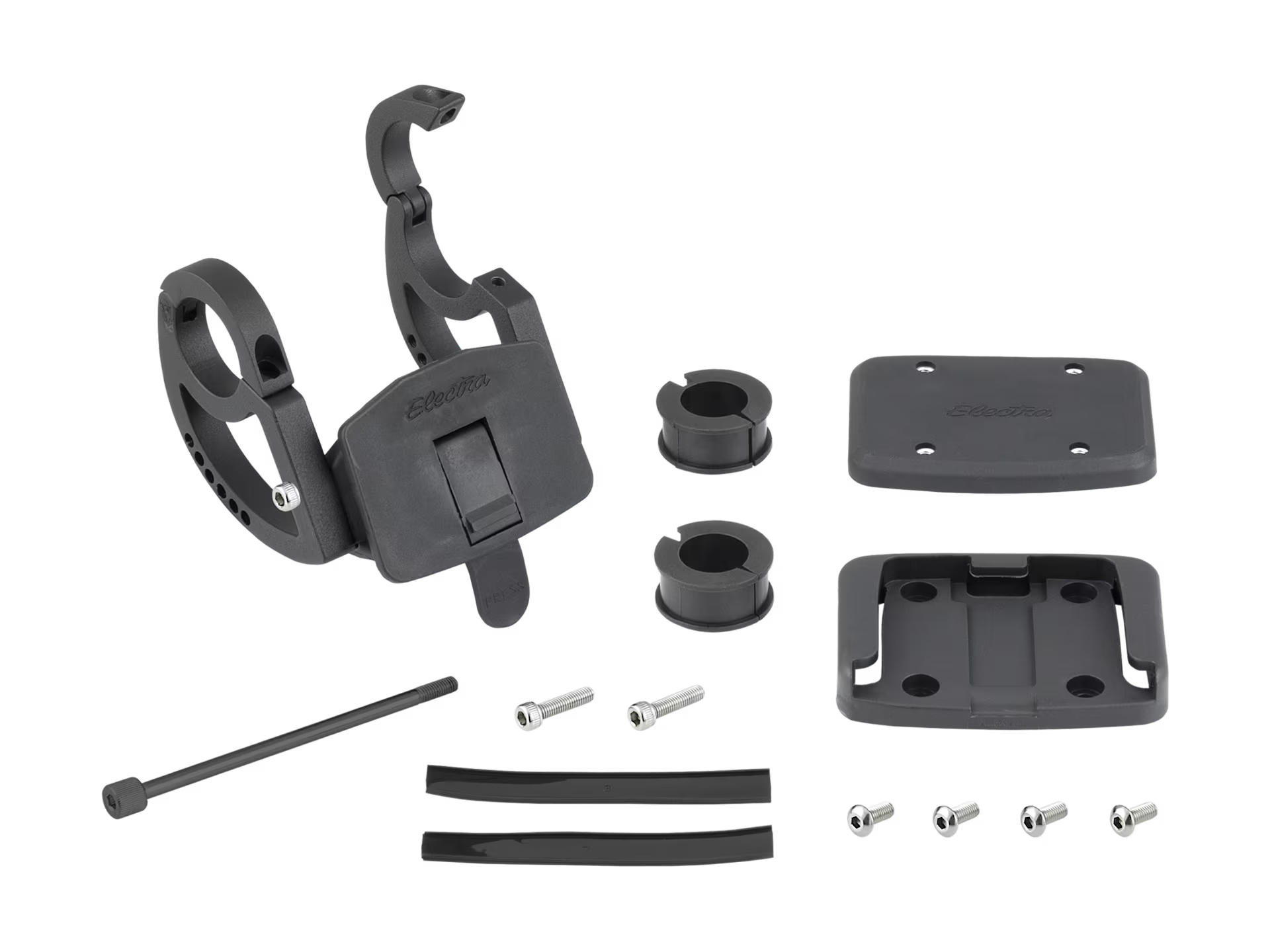 Electra Quick Release Basket Bracket & Mount 2.0 Silver/Black ELECTRA