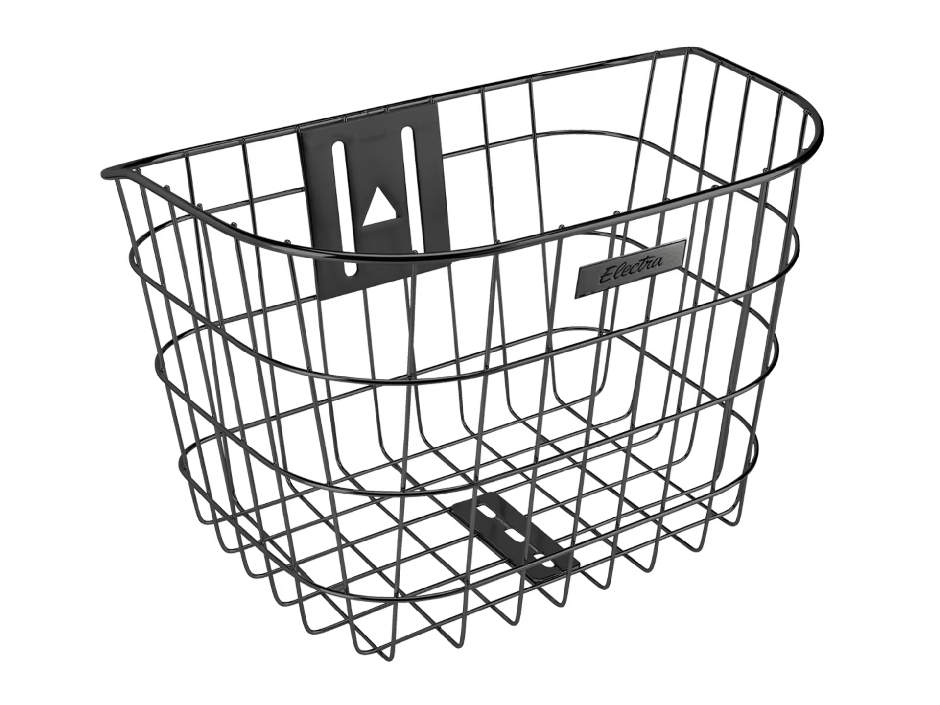 Electra Stainless Wire Headset Mounted Front Basket Black ELECTRA