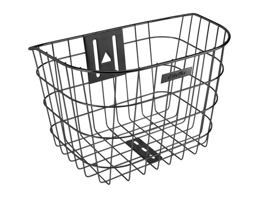 Electra Stainless Wire Headset Mounted Front Basket Black